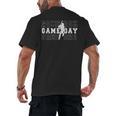 Baseball Game Day Team Sport Player Coach Batter Family Fans Men's Back Print T-Shirt