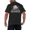 Baseball Grammie Sport Baseball Player Men's Back Print T-Shirt Baseball Grammie Sport Baseball Player Men's Back Print T-Shirt