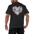 Baseball Heart Love Game Sports Fan Game Day Men's Back Print T-Shirt Baseball Heart Love Game Sports Fan Game Day Men's Back Print T-Shirt