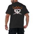Baseball Heart Pirate Hat Crossed Swords Men Boys Kids Youth Men's Back Print T-Shirt