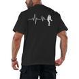 Baseball Heartbeat Pitcher Position Simple Line Art Men's Back Print T-Shirt Baseball Heartbeat Pitcher Position Simple Line Art Men's Back Print T-Shirt