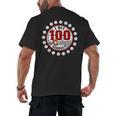 Baseball I Hit 100 Days Of School Baseball Player Kids Boys Men's Back Print T-Shirt Baseball I Hit 100 Days Of School Baseball Player Kids Boys Men's Back Print T-Shirt