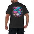 Baseball Ice Cream Drip 100 Days Of School Student Teacher Men's Back Print T-Shirt Baseball Ice Cream Drip 100 Days Of School Student Teacher Men's Back Print T-Shirt