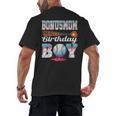 Baseball Ice Cream Drip Bonus Mom Of The Birthday Boy Men's Back Print T-Shirt Baseball Ice Cream Drip Bonus Mom Of The Birthday Boy Men's Back Print T-Shirt
