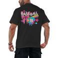 Baseball Ice Cream Drip Coquette Women Girls Mom Mama Men's Back Print T-Shirt Baseball Ice Cream Drip Coquette Women Girls Mom Mama Men's Back Print T-Shirt