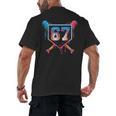 Baseball Ice Cream Drip Number 67 Player 67th Birthday 6 7 Men's Back Print T-Shirt Baseball Ice Cream Drip Number 67 Player 67th Birthday 6 7 Men's Back Print T-Shirt