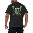 Baseball Ice Cream Drip Number 67 Player 67th Birthday Kids Men's Back Print T-Shirt Baseball Ice Cream Drip Number 67 Player 67th Birthday Kids Men's Back Print T-Shirt