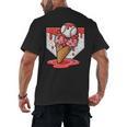 Baseball Ice Cream Drip Baseball Strawberry For Youth Red Men's Back Print T-Shirt Baseball Ice Cream Drip Baseball Strawberry For Youth Red Men's Back Print T-Shirt