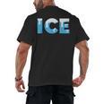 Baseball ICE Ice Cream Drip Baseball Drip Baseball Men's Back Print T-Shirt