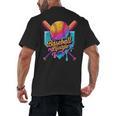 Baseball Lifestyle Drip Icecream Men's Back Print T-Shirt