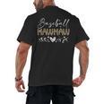 Baseball Mawmaw Leopard Baseball Heart Men's Back Print T-Shirt Baseball Mawmaw Leopard Baseball Heart Men's Back Print T-Shirt
