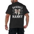 Baseball Nanny Baseball Coquette Bow Men's Back Print T-Shirt Baseball Nanny Baseball Coquette Bow Men's Back Print T-Shirt