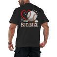 Baseball Nona Family Matching Cute Baseball Lover Men's Back Print T-Shirt