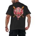 Baseball Pink Camo Ice Cream Youth Boys Girls Men's Back Print T-Shirt Baseball Pink Camo Ice Cream Youth Boys Girls Men's Back Print T-Shirt