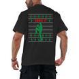 Baseball Player Christmas Pajama Send It Xmas PJs Boys Men's Back Print T-Shirt Baseball Player Christmas Pajama Send It Xmas PJs Boys Men's Back Print T-Shirt