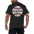 Baseball Red Stitches Sport Graphic 6432 Men's Back Print T-Shirt Baseball Red Stitches Sport Graphic 6432 Men's Back Print T-Shirt