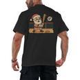 Baseball Santa 67 Christmas Xmas Boys Retro Men's Back Print T-Shirt