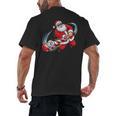 Baseball Santa 67 Christmas Xmas Pajamas Boys Men's Back Print T-Shirt Baseball Santa 67 Christmas Xmas Pajamas Boys Men's Back Print T-Shirt