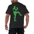Baseball Shamrock St Patrick's Day Saint Paddy's Men's Back Print T-Shirt