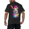 Baseball Snowman Drip Christmas Baseball Boys Men Kids Men's Back Print T-Shirt Baseball Snowman Drip Christmas Baseball Boys Men Kids Men's Back Print T-Shirt