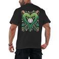 Baseball St Patricks Day Boys Girls Men Women Shamrock Green Men's Back Print T-Shirt