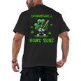 Baseball St Patrick's Day Irish Shamrock Trendy Men's Back Print T-Shirt Baseball St Patrick's Day Irish Shamrock Trendy Men's Back Print T-Shirt
