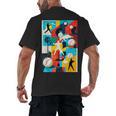 Baseball Strikeout Fastball Strikes Hitter Inning Curveball Men's Back Print T-Shirt Baseball Strikeout Fastball Strikes Hitter Inning Curveball Men's Back Print T-Shirt