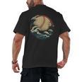 Baseball Waves Ocean Sports Baseball Fans Men's Back Print T-Shirt Baseball Waves Ocean Sports Baseball Fans Men's Back Print T-Shirt
