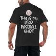 Bear Baseball Shirt For Players Fans And Moms Men's Back Print T-Shirt Bear Baseball Shirt For Players Fans And Moms Men's Back Print T-Shirt