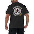 Birthday Baseball Lover 40 Years Old Awesome Since 1986 Men's Back Print T-Shirt