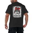 Bleached Nanny Life Soccer Messy Bun Baseball Game Day Men's Back Print T-Shirt Bleached Nanny Life Soccer Messy Bun Baseball Game Day Men's Back Print T-Shirt