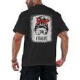 Bleached Tia Life Soccer Messy Bun Baseball Game Day Men's Back Print T-Shirt Bleached Tia Life Soccer Messy Bun Baseball Game Day Men's Back Print T-Shirt