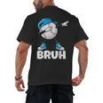 Boys Baseball Graphic Tee Teen Apparel Cute Meme Bruh Men's Back Print T-Shirt Boys Baseball Graphic Tee Teen Apparel Cute Meme Bruh Men's Back Print T-Shirt