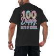Boys Kids 100 Drippy Days Of School Baseball Drip Ice Cream Men's Back Print T-Shirt Boys Kids 100 Drippy Days Of School Baseball Drip Ice Cream Men's Back Print T-Shirt