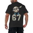 Boys Kids 67 Six Seven Sunglasses Dabbing Baseball Lover Men's Back Print T-Shirt