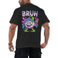 Bruh Baseball Drip Boys Youth Ice Cream Dripping Baseball Men's Back Print T-Shirt