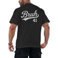 Bruh Baseball Style Number 41 Sports Bro Slang Meme Brother Men's Back Print T-Shirt
