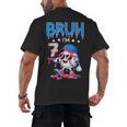 Bruh I'm 7 Baseball Ice Cream Drip It's My 7th Birthday Men's Back Print T-Shirt Bruh I'm 7 Baseball Ice Cream Drip It's My 7th Birthday Men's Back Print T-Shirt