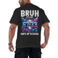 Bruh It's My 67 33 Days Of School Baseball 100 Days Smarter Men's Back Print T-Shirt