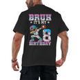 Bruh It's My 8th Birthday Baseball Ice Cream Drip 8 Year Old Men's Back Print T-Shirt Bruh It's My 8th Birthday Baseball Ice Cream Drip 8 Year Old Men's Back Print T-Shirt