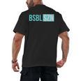 BSBL SZN Baseball Season Game Day Boys Girls Youth Men's Back Print T-Shirt BSBL SZN Baseball Season Game Day Boys Girls Youth Men's Back Print T-Shirt