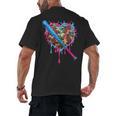 Camo Baseball Heart Drip Valentine Baseball Icecream Boys Men's Back Print T-Shirt Camo Baseball Heart Drip Valentine Baseball Icecream Boys Men's Back Print T-Shirt