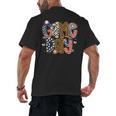 Checkered Leopard Game Day Baseball Men Women Kids Men's Back Print T-Shirt Checkered Leopard Game Day Baseball Men Women Kids Men's Back Print T-Shirt