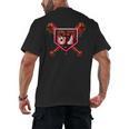 Chocolate 67 Drip Baseball Valentine Love Sports Men's Back Print T-Shirt Chocolate 67 Drip Baseball Valentine Love Sports Men's Back Print T-Shirt
