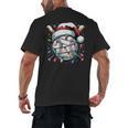 Christmas Baseball Boy Youth Kid Men Santa Hat Xmas Baseball Men's Back Print T-Shirt