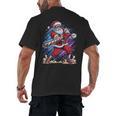 Christmas Baseball Santa Game Day Xmas Boys Kids Men Men's Back Print T-Shirt Christmas Baseball Santa Game Day Xmas Boys Kids Men Men's Back Print T-Shirt