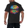 Colorful Baseball Field Home Run Baseball Player Fans Men's Back Print T-Shirt