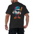 Cool Baseball Drip For Boys Ice Cream Drip Baseball Kids Men's Back Print T-Shirt