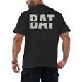 Cool Bat Dad Baseball Tee Women Kids Men's Back Print T-Shirt Cool Bat Dad Baseball Tee Women Kids Men's Back Print T-Shirt