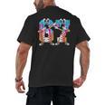 Dabbing Baseball Ice Cream Drip Number 67 Birthday Party Men's Back Print T-Shirt Dabbing Baseball Ice Cream Drip Number 67 Birthday Party Men's Back Print T-Shirt
